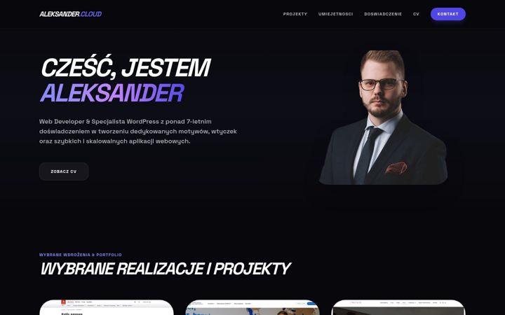 Screenshot of aleksander.cloud
