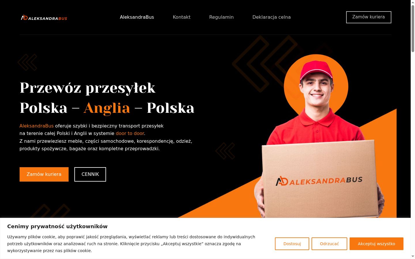 Snímek obrazovky baneru souhlasu zobrazeného před jakoukoli interakcí