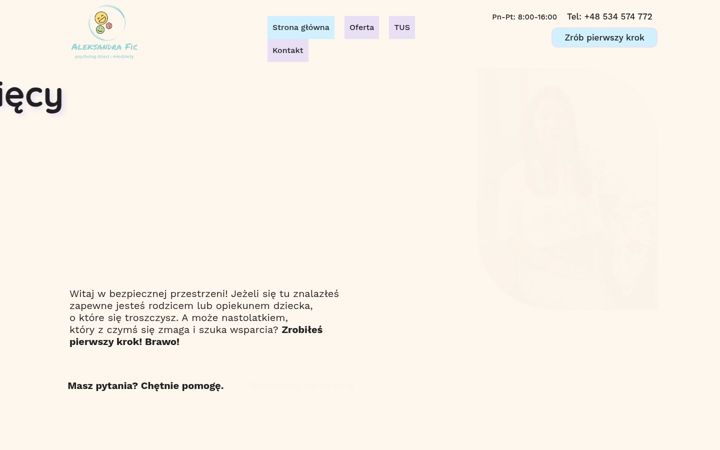 Screenshot of aleksandrafic.com
