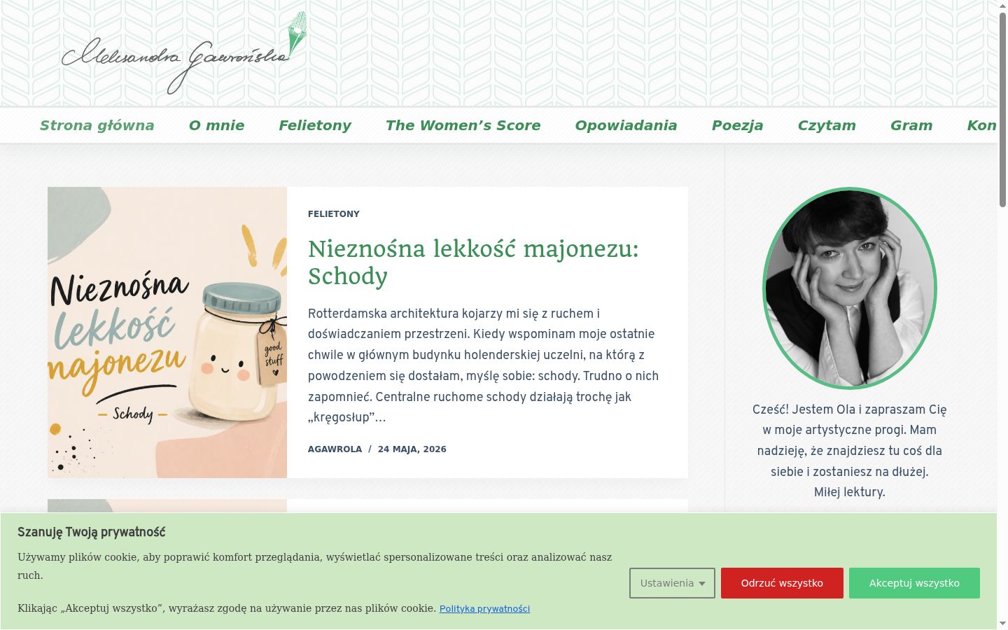 Snímek obrazovky baneru souhlasu zobrazeného před jakoukoli interakcí
