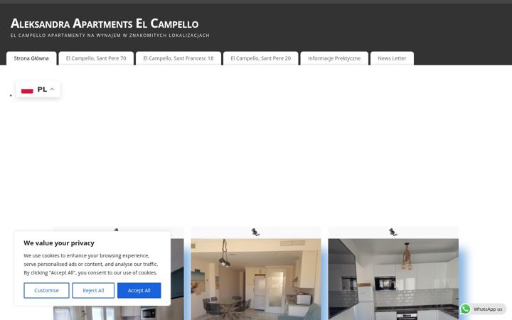 Captura de pantalla de aleksandrahome.com