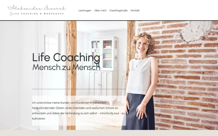 Screenshot of aleksandrajaworek.de