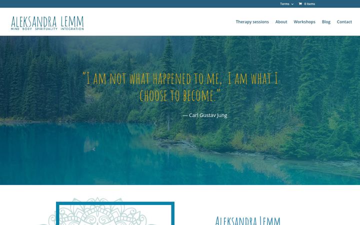 Screenshot of aleksandralemm.com