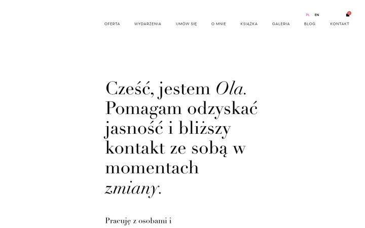 Skærmbillede af aleksandramarszal.pl