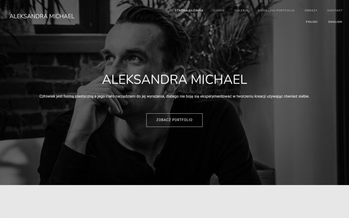 Screenshot of aleksandramichael.com