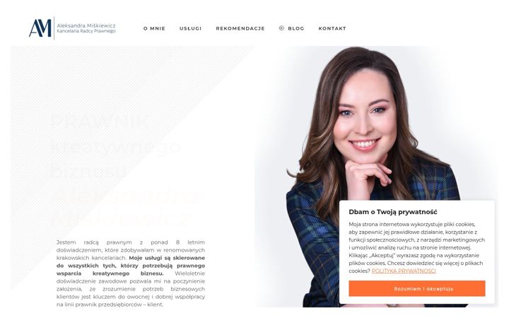 Captura de pantalla de aleksandramiskiewicz.pl