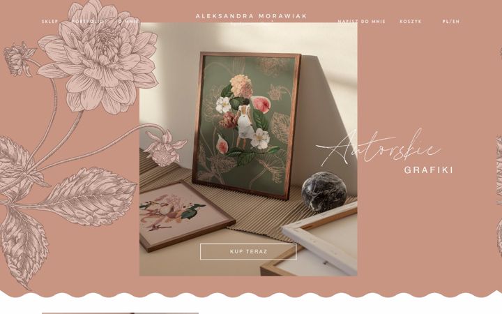 Zrzut ekranu aleksandramorawiak.com
