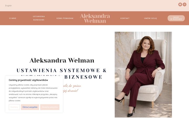 Skjámynd af aleksandrawelman.com