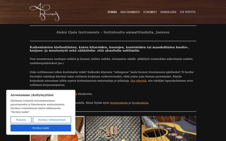 Screenshot of aleksiojalainstruments.fi