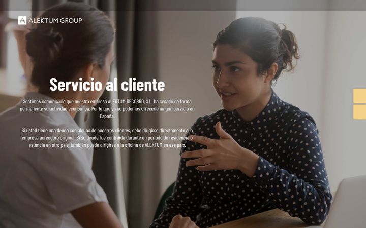 Screenshot of alektumgroup.es