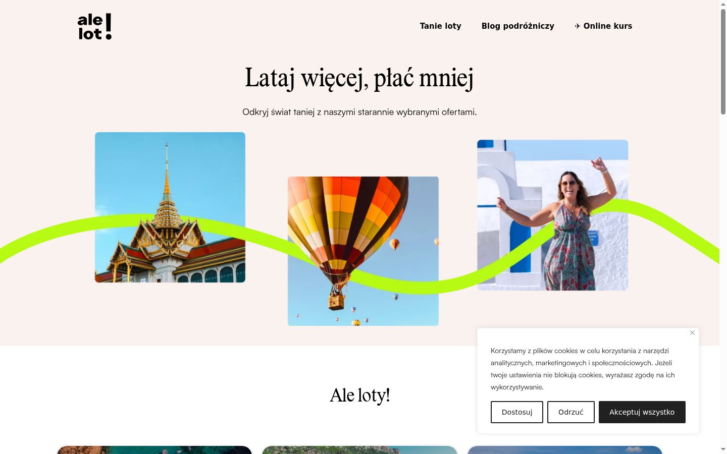 Zrzut ekranu banera zgody wyświetlanego przed jakąkolwiek interakcją