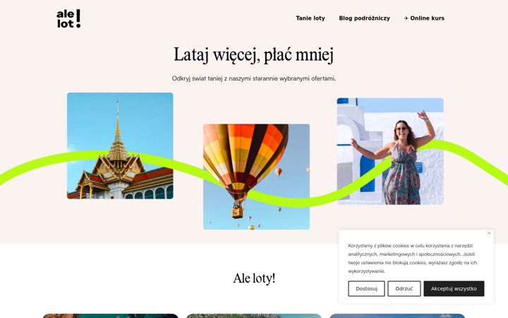 Zrzut ekranu alelot.pl