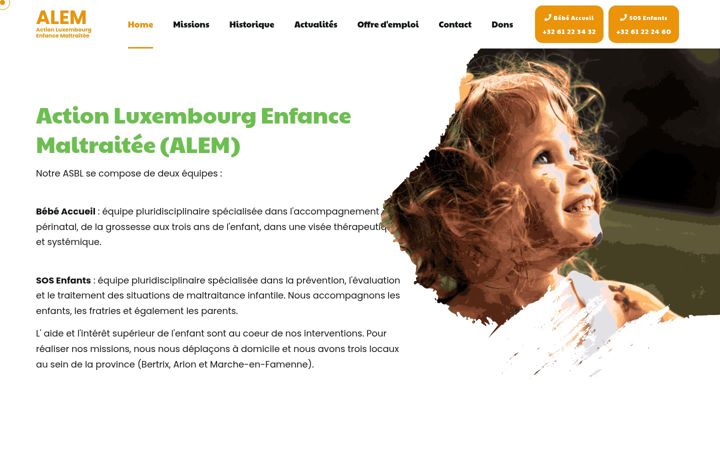 Screenshot of alem-luxembourg.be