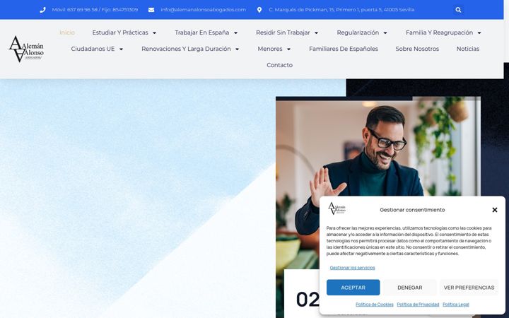 Screenshot of alemanalonsoabogados.com