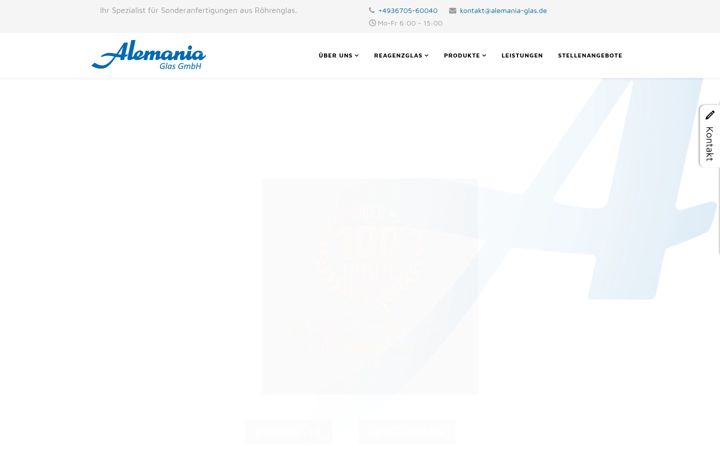 Screenshot of alemania-glas.de