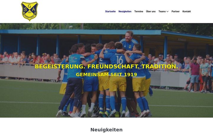Screenshot of alemannia-scharnhorst.de
