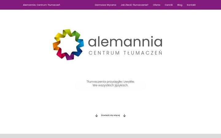 Screenshot of alemannia.pl