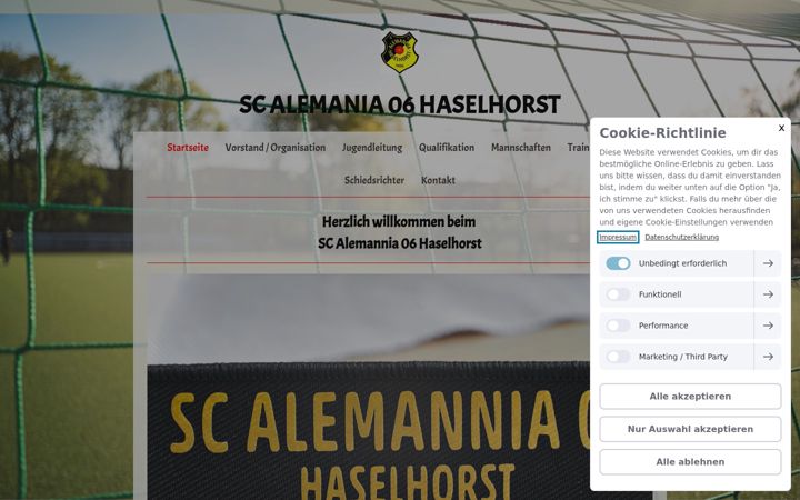 Screenshot of alemannia06.com