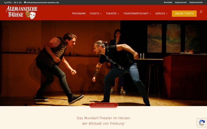 Screenshot of alemannische-buehne.de