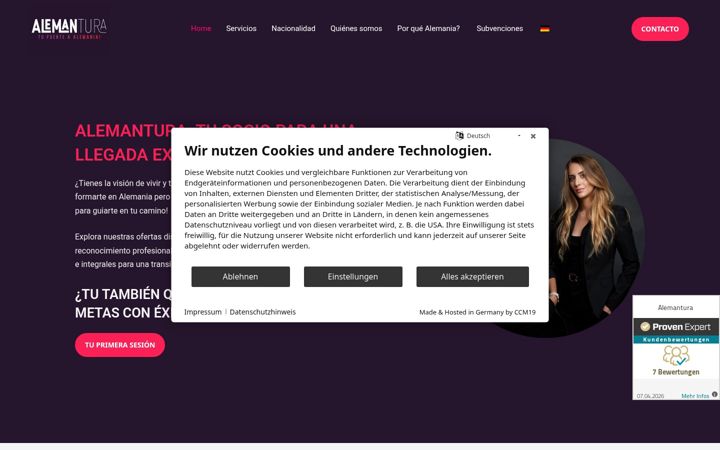 Snímek obrazovky alemantura.com