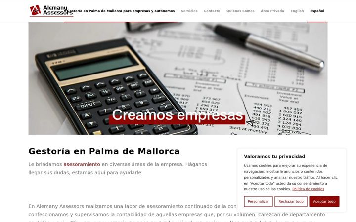 Snímek obrazovky alemanyassessors.com