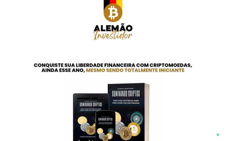Screenshot of alemaoinvestidor.com.br