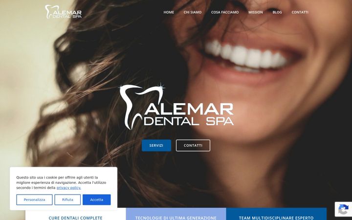 Screenshot of alemardental.it
