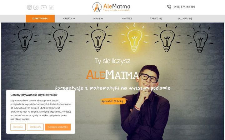 Screenshot of alematma.pl