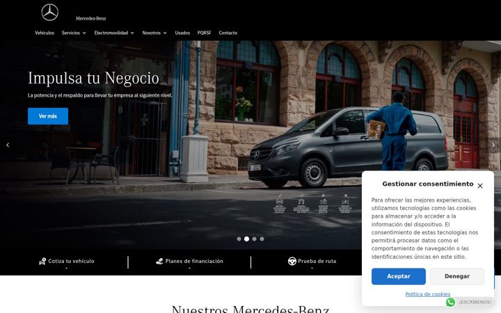 Screenshot of alemautos.com.co