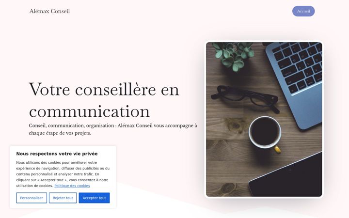 Screenshot of alemax.fr
