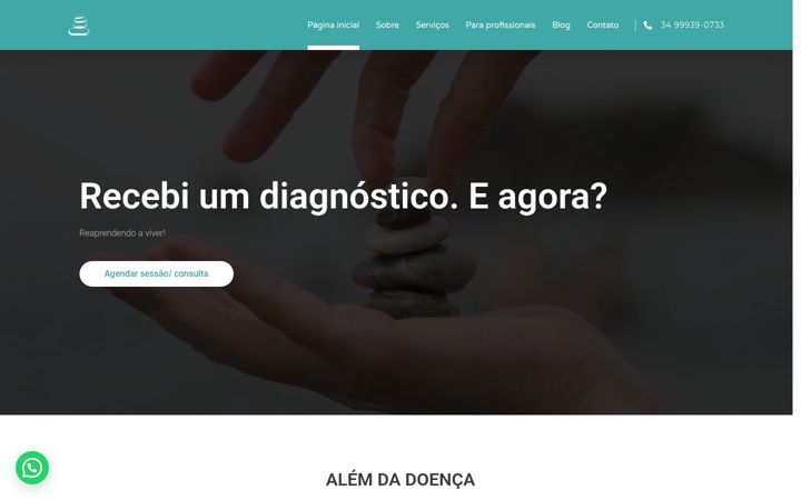 Screenshot of alemdadoenca.com.br