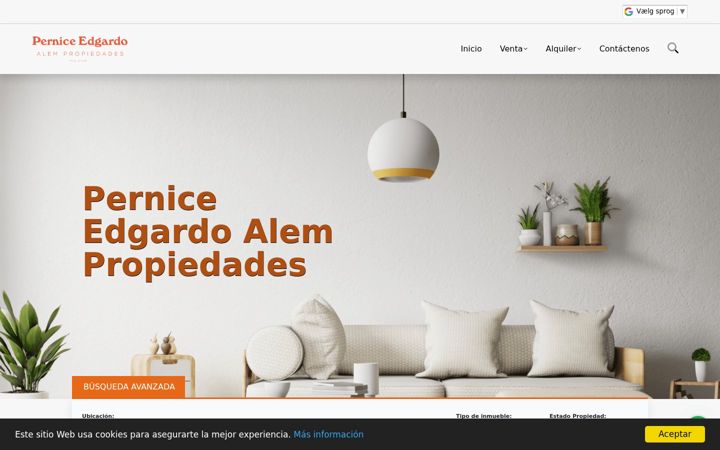 Screenshot of alempropiedades.com