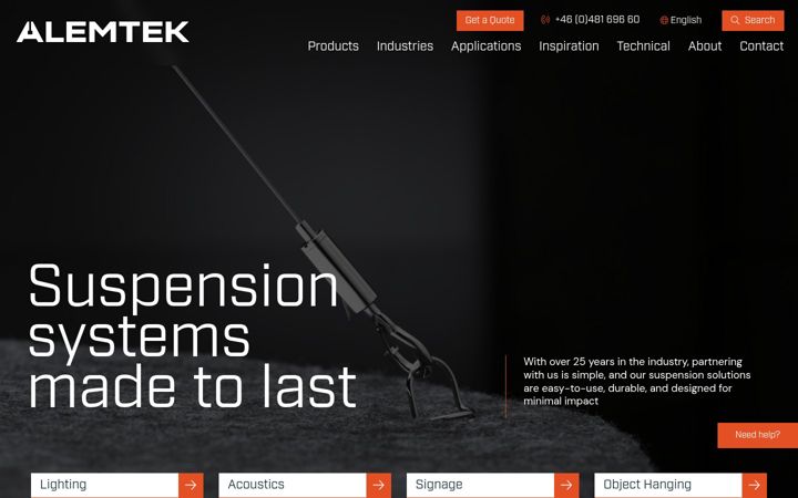 Screenshot of alemtek.com