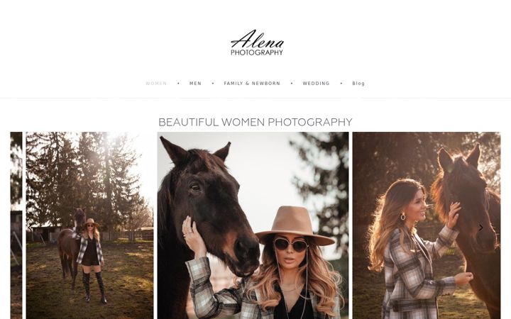 Screenshot of alena-photography.com