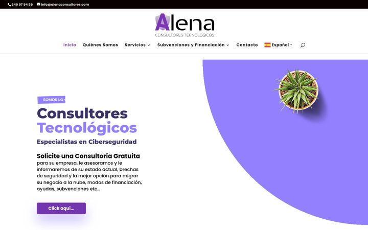 Capture d'écran de alenaconsultores.com