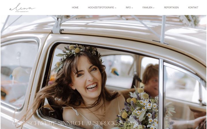 Screenshot of alenafotografie.de