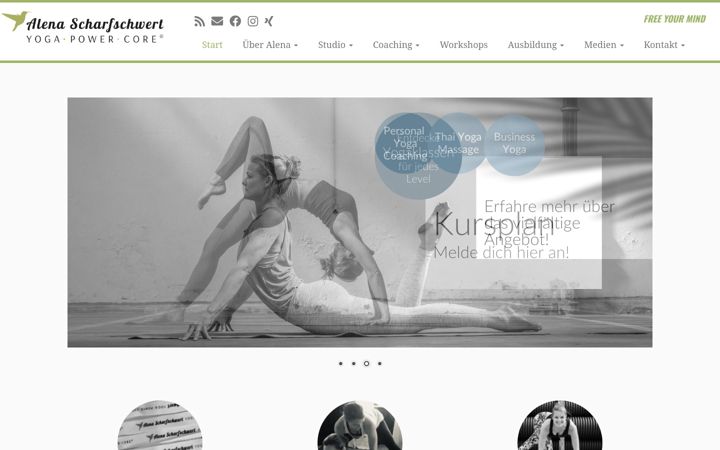 Screenshot ta' alenascharfschwert.com