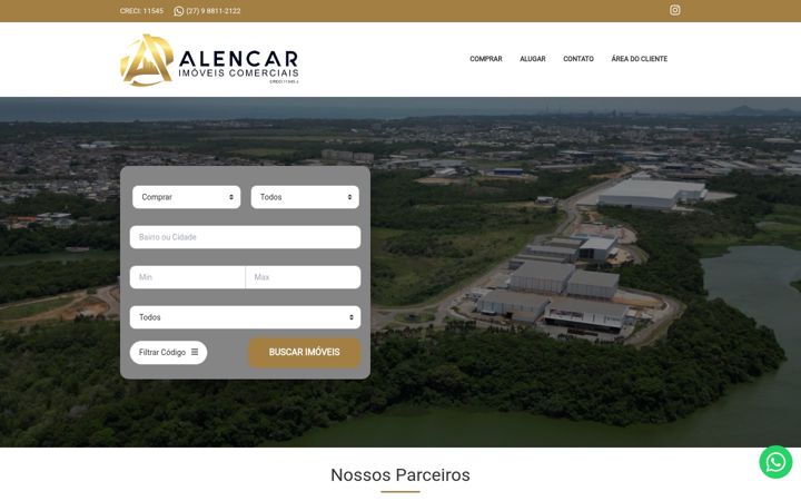 Screenshot of alencarimoveis.com