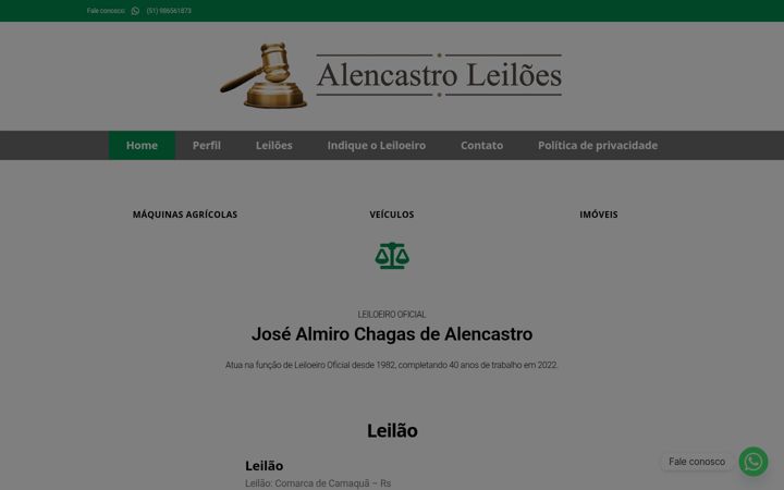 Ekrano kopija alencastroleiloes.com.br