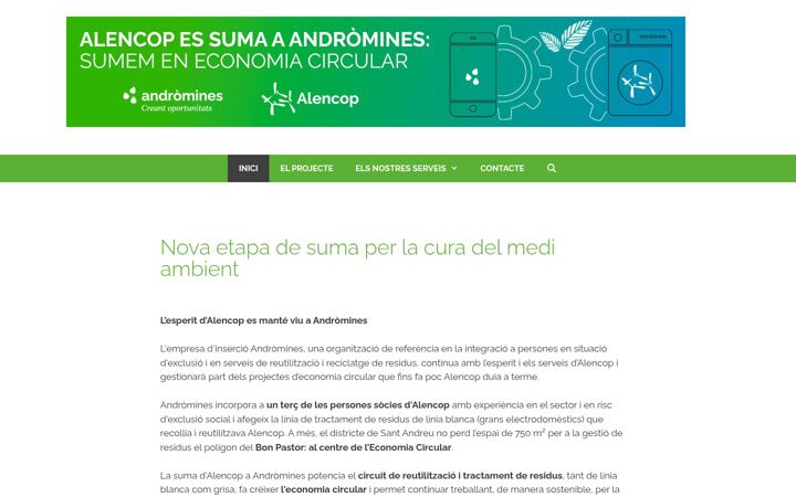 Screenshot of alencop.cat