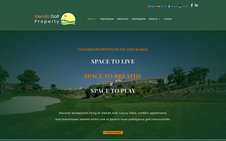 Ekrano kopija alendagolfproperty.com