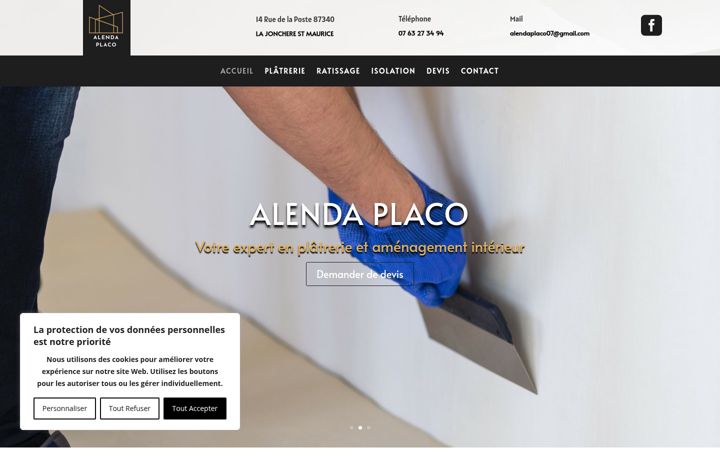Screenshot of alendaplaco87.com