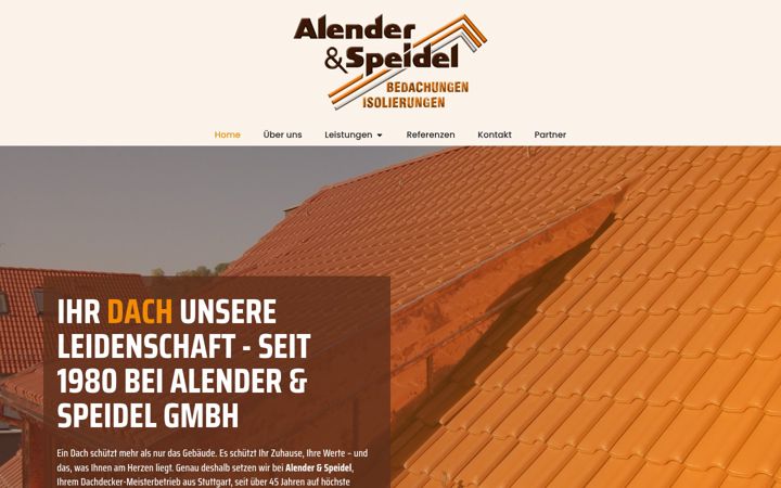 Screenshot of alender-speidel.de