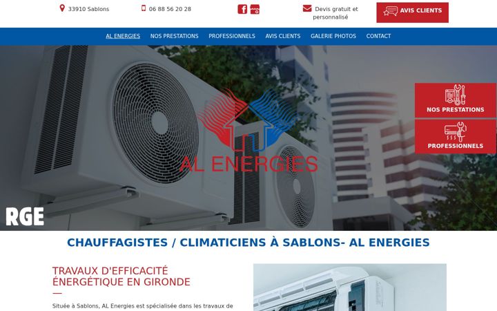 Ekrano kopija alenergies.fr