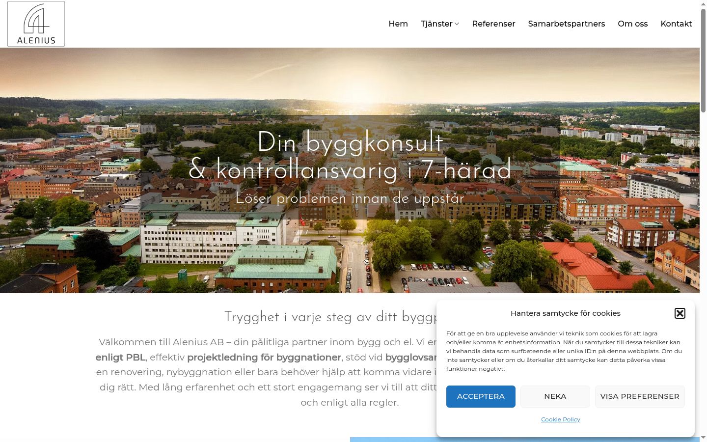 Screenshot tal-banner tal-kunsens muri qabel kwalunkwe interazzjoni