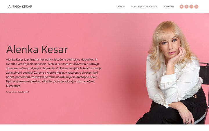 Screenshot of alenka.si