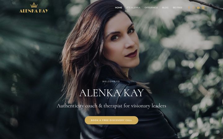 Screenshot of alenkakay.com