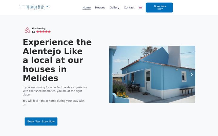 Screenshot of alentejoblues.com