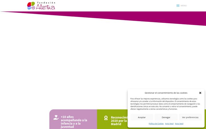 Screenshot of alentia.org