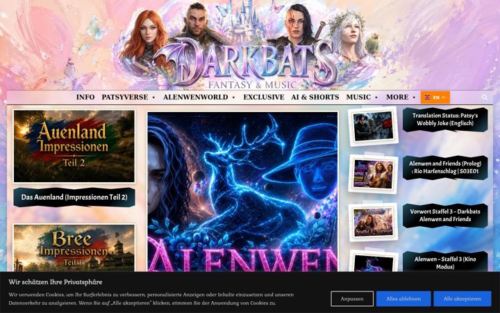 Screenshot of alenwen.de